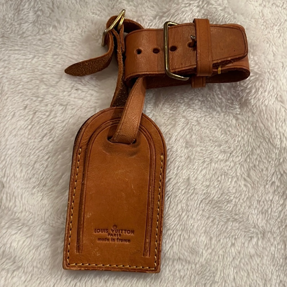 Authentic Louis Vuitton Luggage Tag and Poinette